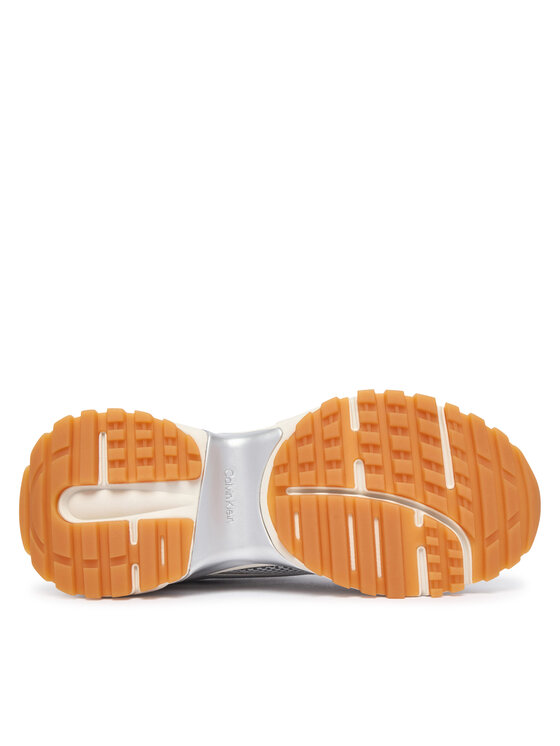 Calvin Klein Laisvalaikio batai Calvin Klein Hike Runn Ck Stripe Mesh-Lth Met HW0HW03251 Pilka