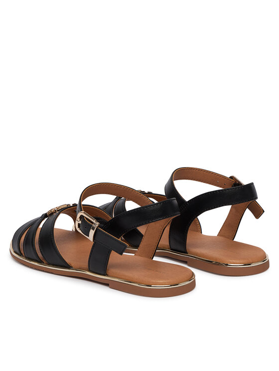 Tommy Hilfiger Sandali Tommy Hilfiger T3A2-34280-0326 S Črna