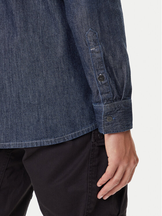 G-STAR G-Star Raw džinsiniai marškiniai D27083-D539 Tamsiai mėlyna Regular Fit