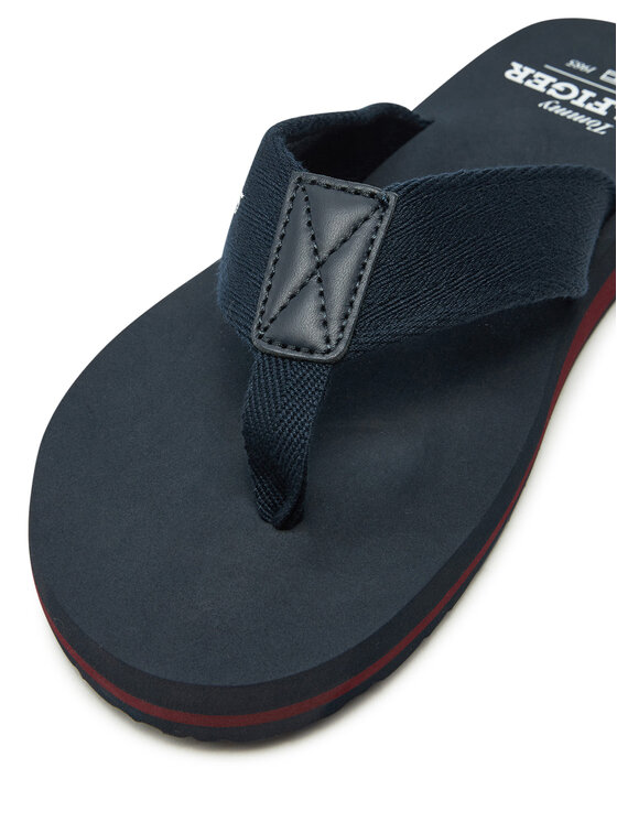 Tommy Hilfiger Čības uz pirksta Tommy Hilfiger Hilfiger 85 Beach Sandal FM0FM05339 Tumši zils