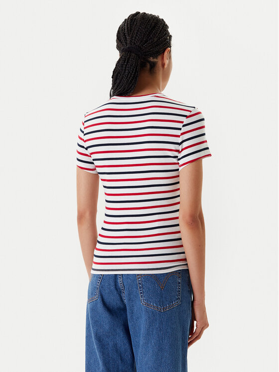 Tommy Jeans Tommy Jeans Marškinėliai Essential DW0DW17383 Spalvota Slim Fit