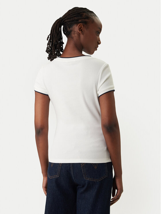 Tommy Jeans Tommy Jeans Camiseta DW0DW22275 Blanco Slim Fit