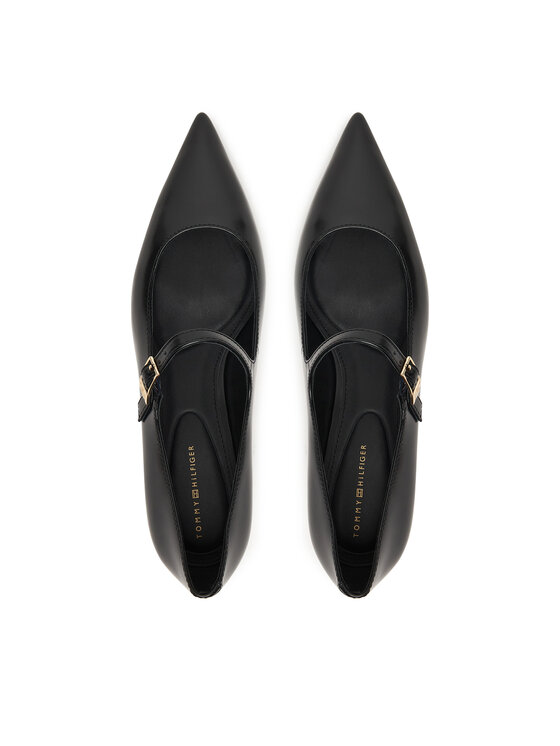 Tommy Hilfiger Tacón de aguja Tommy Hilfiger Low Pump Abrasivato FW0FW09321 Negro