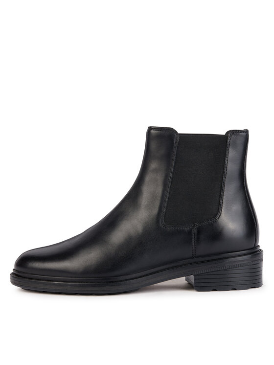 Geox Členková obuv s elastickým prvkom Geox D Walk Pleasure D36TGE 00043 C9999 Čierna