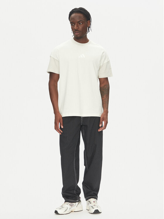 adidas adidas Футболка ALL SZN Colorblock JJ3679 Білий Loose Fit