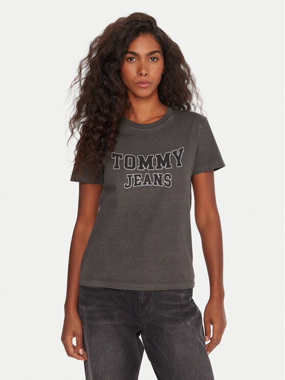 Tommy Jeans Tommy Jeans Camiseta Varsity DW0DW21966 Negro Regular Fit
