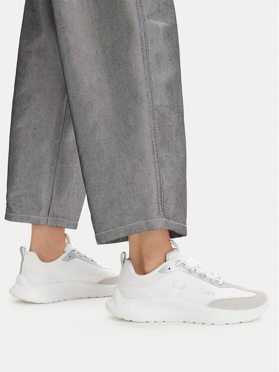 Calvin Klein Sneakersy Calvin Klein Light Eva Runner Nyl-Sue HW0HW03149 Bílá
