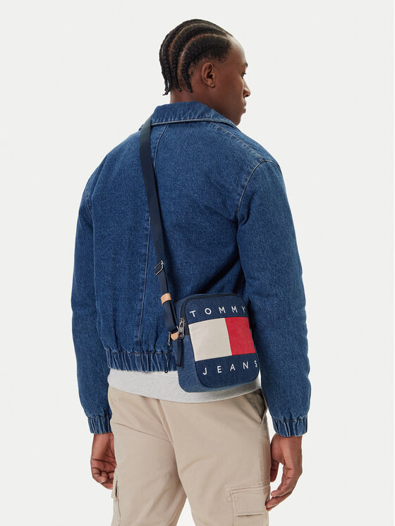 Tommy Jeans Geantă crossover Tommy Jeans Tjm Archive Denim Reporter AM0AM13814 Albastru