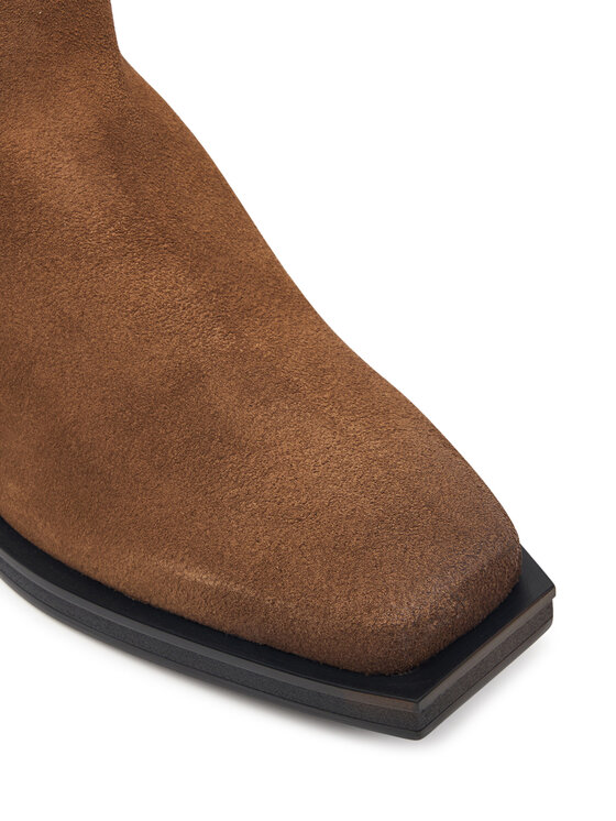 Tommy Jeans Členková obuv Tommy Jeans Tjw Suede Cowboy Boots EN0EN03142 Hnedá
