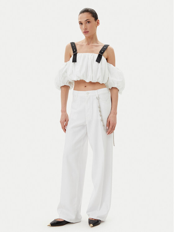 PINKO PINKO Топ 105176 A2LD Білий Regular Fit