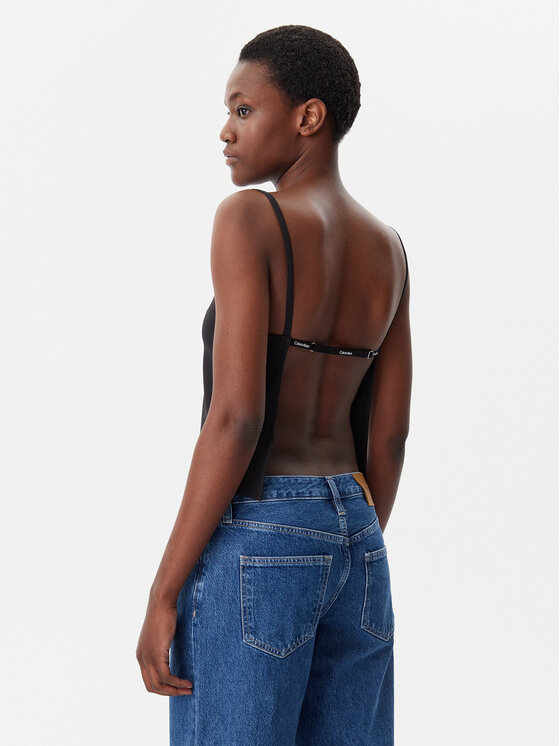 Calvin Klein Jeans Calvin Klein Jeans Felső Logo J20J225314 Fekete Regular Fit