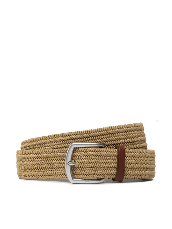 Polo Ralph Lauren Чоловічий ремінь Polo Ralph Lauren 35Mm Braid Stretch 405666041004 Коричневий