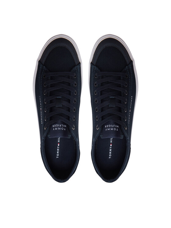 Tommy Hilfiger Tenisice Tommy Hilfiger Corporate Vulc Canvas FM0FM04954 Tamnoplava