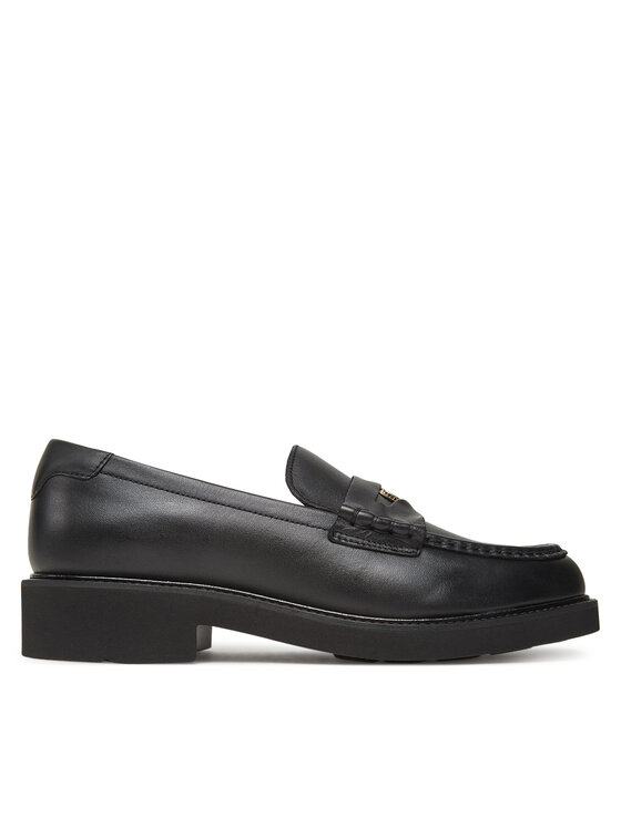 Tommy Hilfiger Мокасини Tommy Hilfiger Crest Squarish Toe Penny Loafer FW0FW08633 Черен