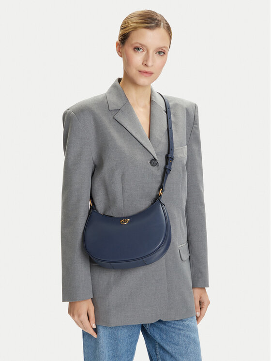PINKO Táska PINKO Half Moon Mini Fl Al 25-26 PLTT 102790 A0F1 Sötétkék