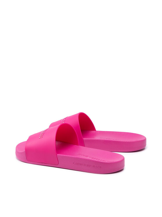 Calvin Klein Jeans Chanclas Calvin Klein Jeans Slide Institutional Ck Tpu YW0YW00104 Rosa