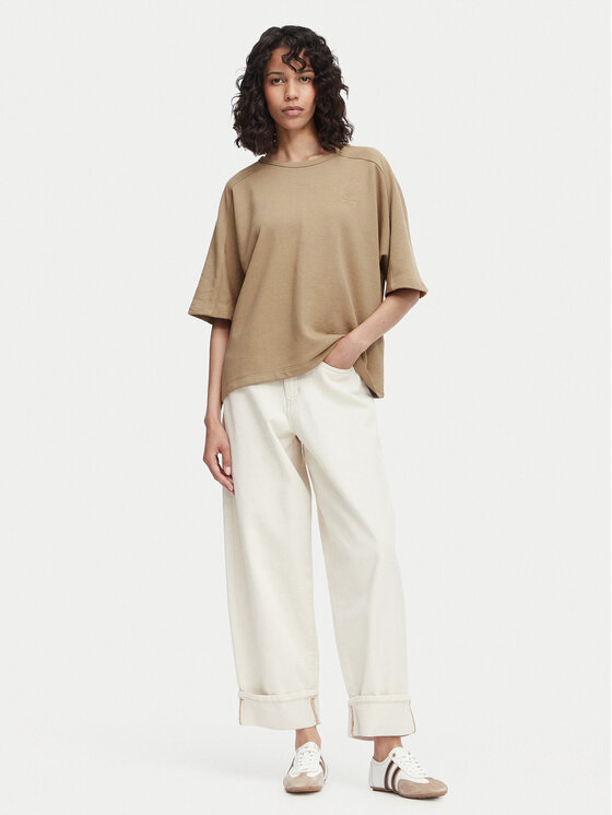 Beverly Hills Polo Club Beverly Hills Polo Club Camiseta P-SS26W-TS00817 Marrón claro Oversize