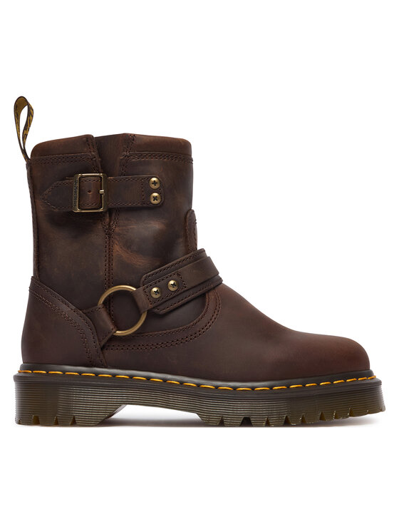 Dr. Martens Ботильйони Dr. Martens Crazy Horse DM41870200 Коричневий
