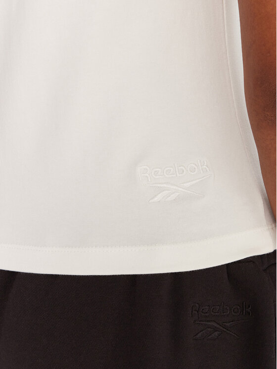 Reebok Reebok Camiseta RK25309CCW Blanco Slim Fit