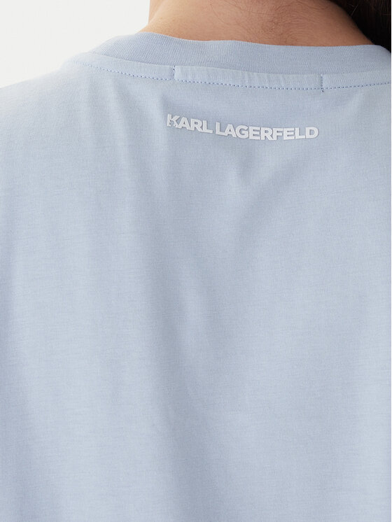 KARL LAGERFELD KARL LAGERFELD Camiseta A1W17128 Celeste Regular Fit