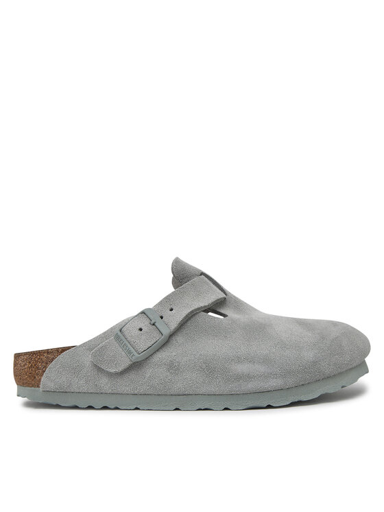 Birkenstock Iešļūcenes Birkenstock Boston zamsz 1029214 Pelēks