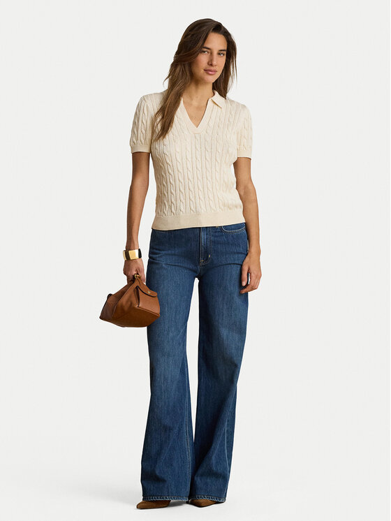 LAUREN RALPH LAUREN LAUREN RALPH LAUREN Polo 200P14041001 Crema Regular Fit
