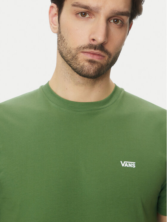 Vans Vans Marškinėliai Left Chest Logo VN0A3CZE Žalia Classic Fit