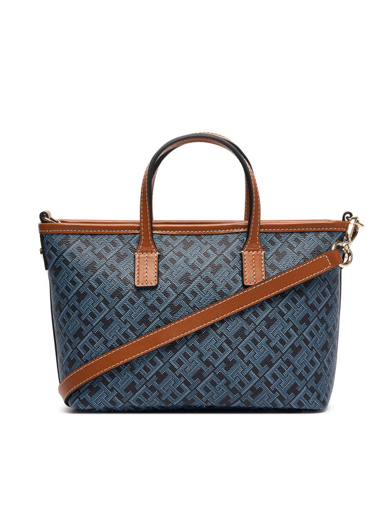 Tommy Hilfiger Borsetta Tommy Hilfiger Th Monoplay Mini Tote Corp AW0AW19177 Blu scuro