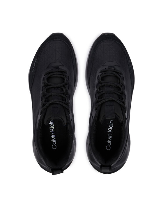 Calvin Klein Sneakersy Calvin Klein Light Eva Runn Laceup Aop HW0HW03292 Čierna