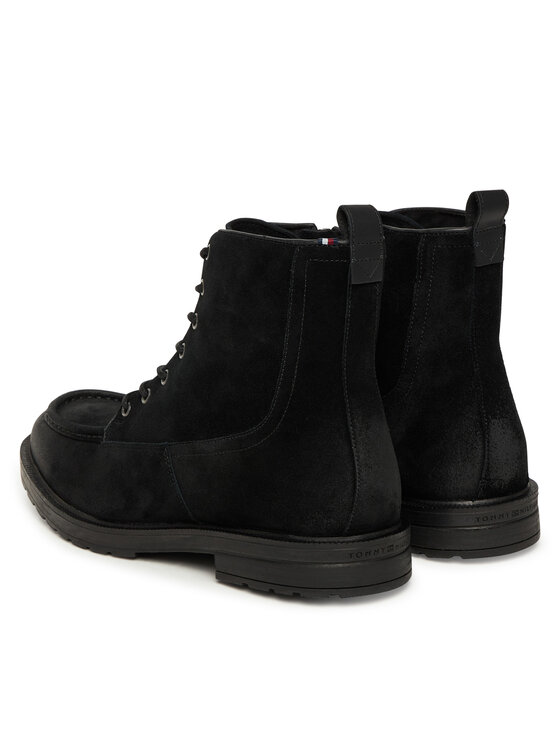 Tommy Hilfiger Ghete Tommy Hilfiger Cleated W Moc FM0FM05599 Negru
