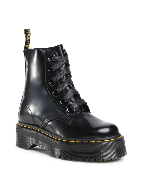 Dr. Martens Šņorzābaki Dr. Martens Molly 24861001 Melns