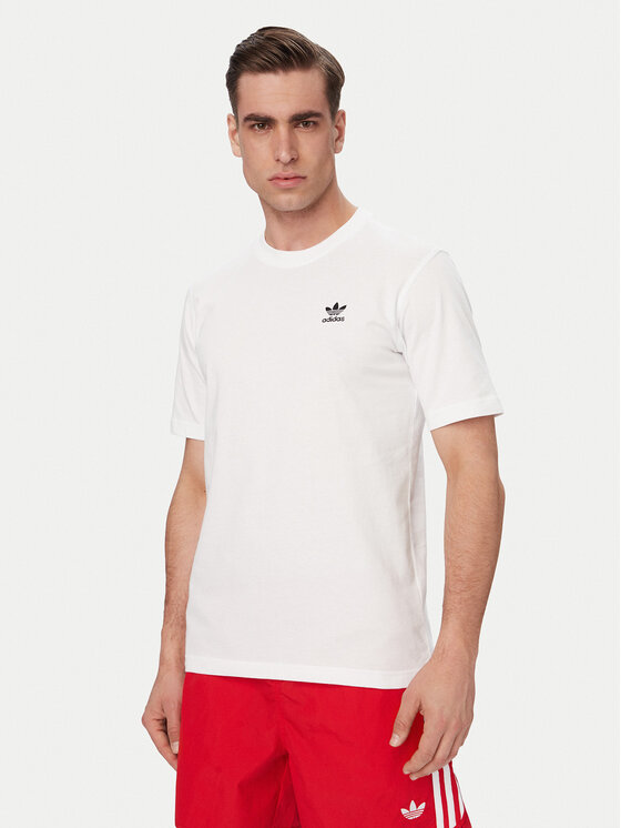 adidas adidas T-Shirt Trefoil Essentials JI8544 Λευκό Regular Fit