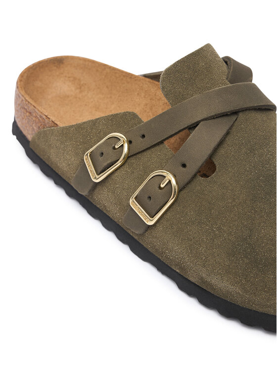 Birkenstock Шльопанці Birkenstock Blair D-Buckle 1033158 Темно-зелений