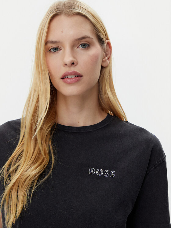 BOSS BOSS Majica C_Evi_10 50535106 Črna Relaxed Fit