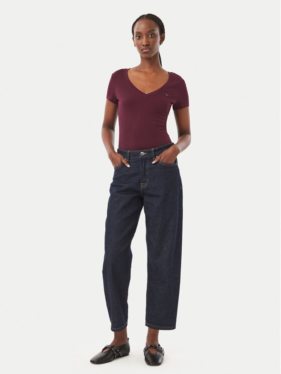Tommy Jeans Tommy Jeans Camiseta DW0DW20458 Violeta Slim Fit