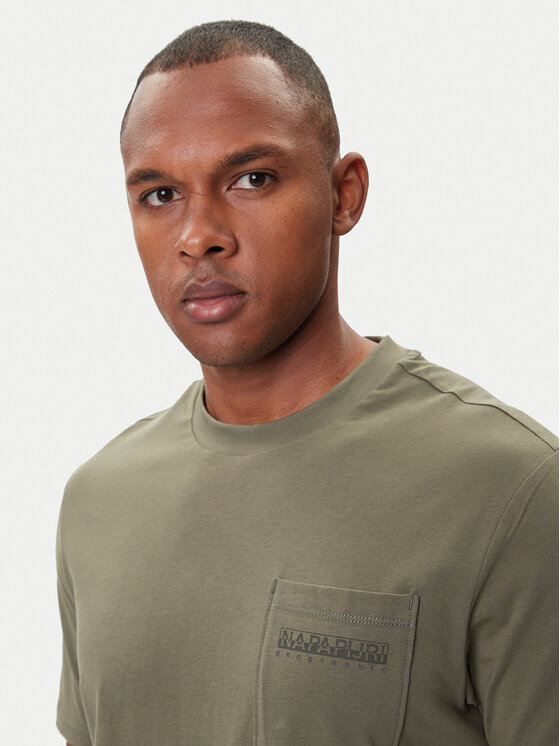 Napapijri Napapijri Camiseta S-Fanes NP0A88SE Verde Regular Fit