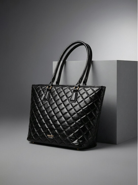 Nine West Ročna torba Nine West CEO-LINDA-LA374-4064 Črna