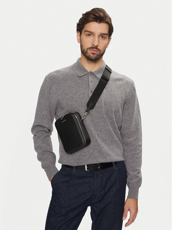 Calvin Klein Maža rankinė Calvin Klein Ck Sleek Reporter Xs K50K512747 Juoda