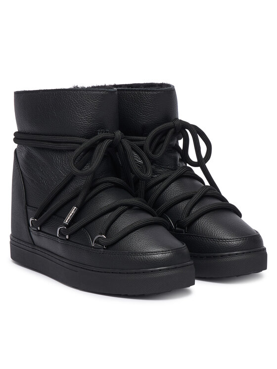 Inuikii Апрески Inuikii Full Leather Wedge 1001.004.0092 Черен