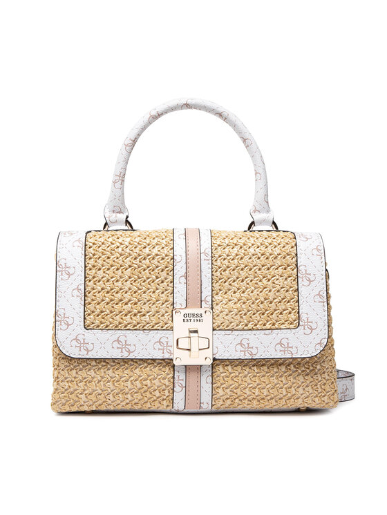 Guess Τσάντα Guess Kasiint Raffia Top Handle Flap HWSG841 7200 Έγχρωμο