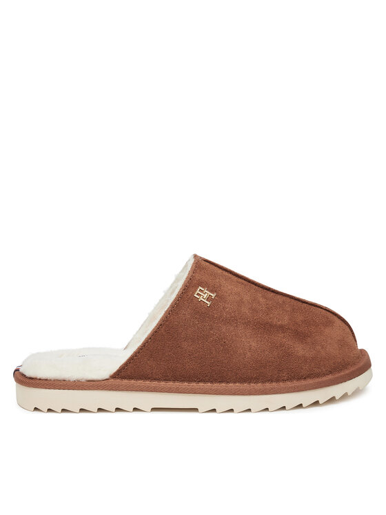 Tommy Hilfiger Pantofole Tommy Hilfiger FW0FW08396 Marrone