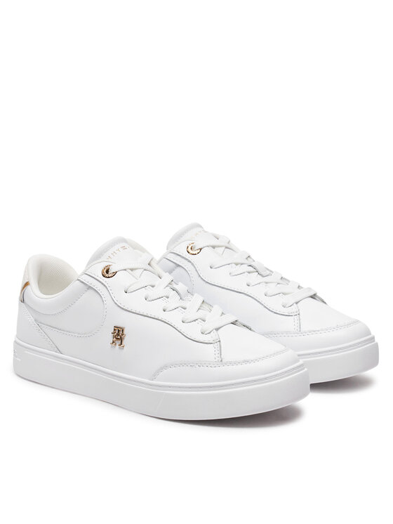 Tommy Hilfiger Sneakersy Tommy Hilfiger Essential Chic Court Sneaker FW0FW08322 Bílá