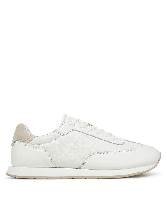 Calvin Klein Snīkeri Calvin Klein Low Top Lace Up Tmbl Lth HM0HM01804 Balts