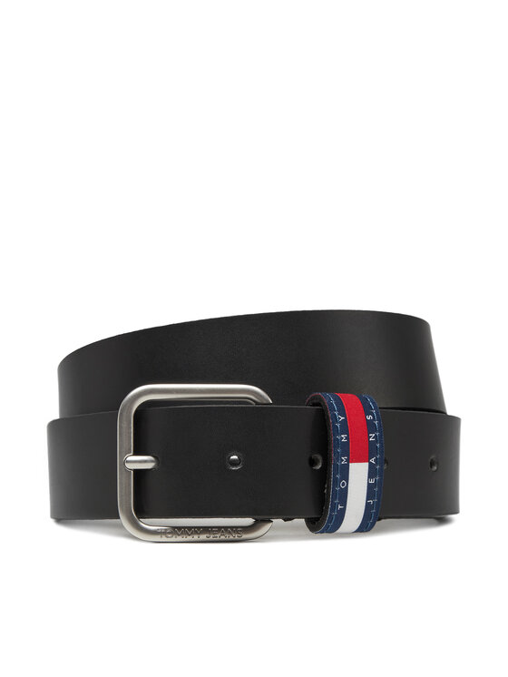 Tommy Jeans Pánsky opasok Tommy Jeans Ryan 3.5 AM0AM13415 Čierna
