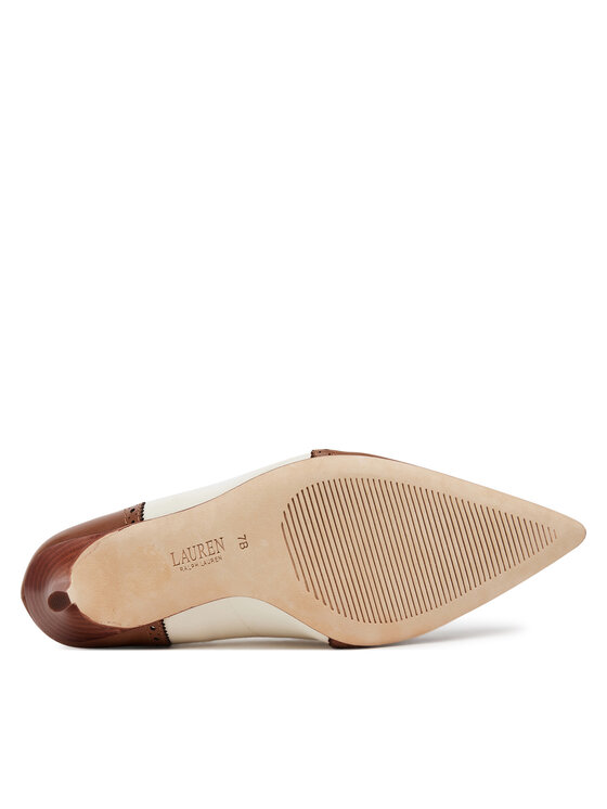 LAUREN RALPH LAUREN Pantofi cu toc subțire LAUREN RALPH LAUREN Lynden 802904318002 Alb