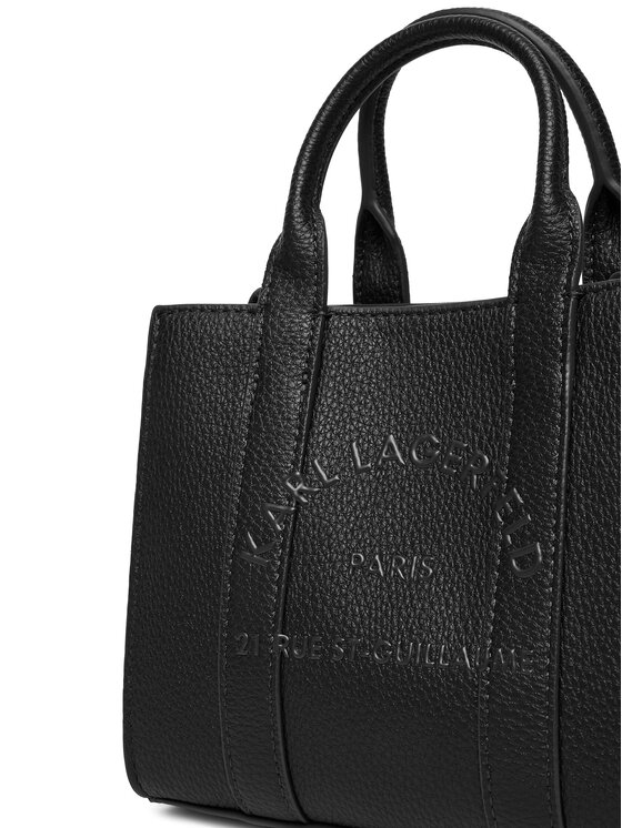 KARL LAGERFELD Ročna torba KARL LAGERFELD A4W30266 Črna
