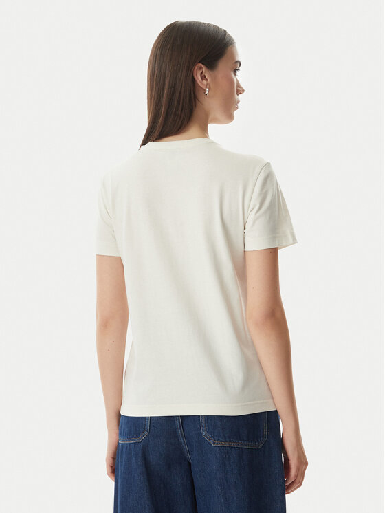 Calvin Klein Jeans Calvin Klein Jeans T-shirt SS 20s LV044G200G Krem Regular Fit