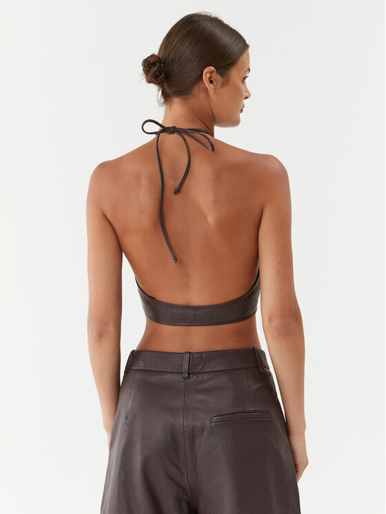 Gestuz Gestuz Топ 10908178 Коричневий Slim Fit