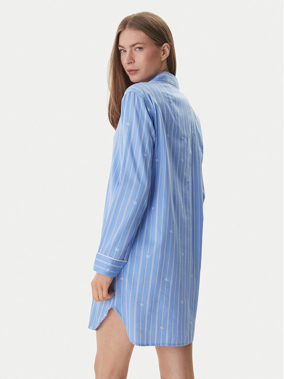 LAUREN RALPH LAUREN LAUREN RALPH LAUREN Нічна сорочка ILN32490 Голубий Relaxed Fit