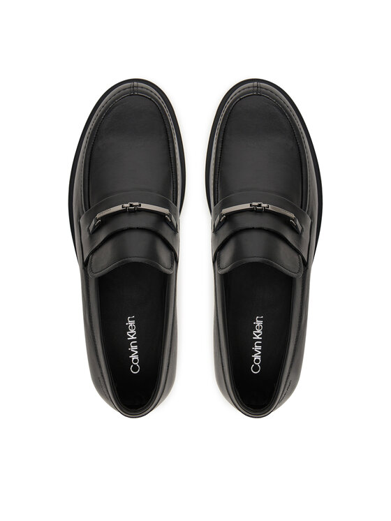 Calvin Klein Loferi Calvin Klein Flex Dress Loafer W/Bit Lth HM0HM01894 Melns